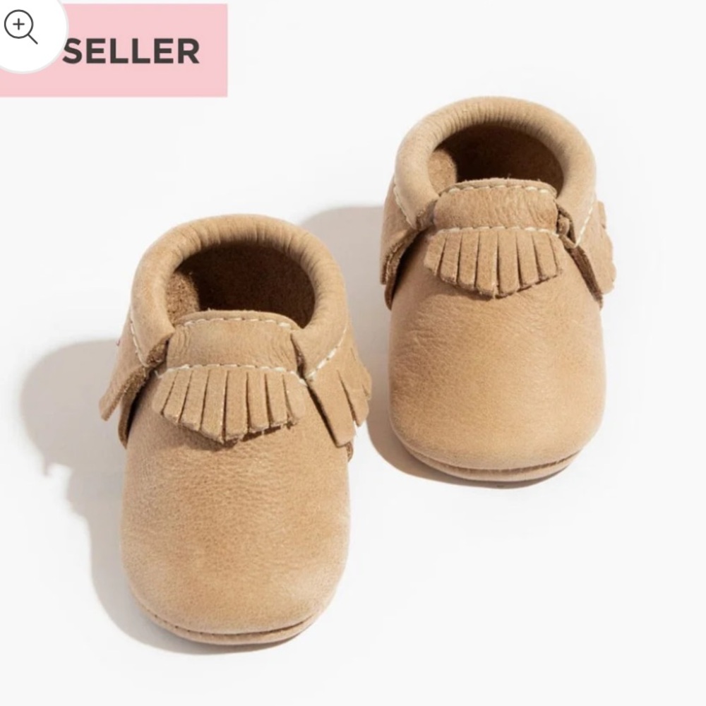 Freshly Picked Weathered Brown Moccasin baby/crib shoes